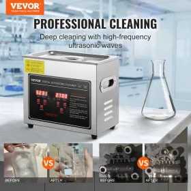 Ultrasonic Cleaner med Digital Timer & Heater, Professionel