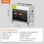 Ultrasonic Cleaner with Digital Timer & Heater, Professional Ultra Sonic Jewelry Cleaner, Stainless Steel Heated Cleaning Machin