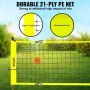 VEVOR Outdoor Portable Volleyball Net System, Adjustable Height Steel Poles, Professional Volleyball Set with PVC Volleyball, Pu