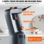 kommerciel dyppeblender, 750 watt kraftig håndmixer