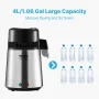 4L Water Distiller Purifier Machine Countertop Stainless Steel Interior