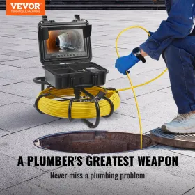 Kameraet Kamera Rørkamera 9-tommer 720p skærmrørkamera 230 ft