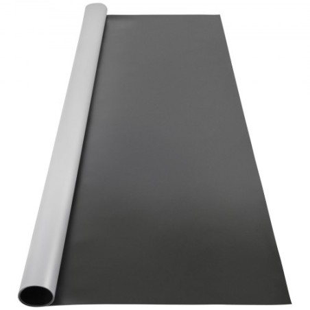 Dance Floor, 6.6x3.9ft Dance Floor Roll, 0.06in Thick PVC Vinyl Dance Floor, Black/Grey Reversible Portable Dance Floor,