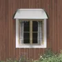 Window Door Awning Canopy 101.6 x 101.6 cm, UPF 50+ Polycarbonate Entry Door Outdoor Window Awning Exterior, Front Door Overhang