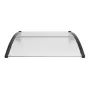 VEVOR Window Door Awning Canopy 101.6 x 101.6 cm, UPF 50+ Polycarbonate Entry Door Outdoor Window Awning Exterior, Front Door Ov