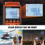 VEVOR Split Handheld Anemometer, 14℉-140℉, Digital Wind Speed CFM Meter Gauge with LED Backlight Screen, Measures Wind Velocity 