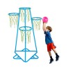 Kids Basketball Hoop 4-Hoop Portable Basketball Stand Adjustable Heights