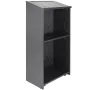 Podium Stand, 119 cm Hostess Stand with 4 Rolling Wheels, Wood Podium with Storage Shelves, and Slant Desktop, Lecterns & Podium