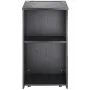 Podium Stand, 119 cm Værtinde Stand med 4 rullende hjul, Træ