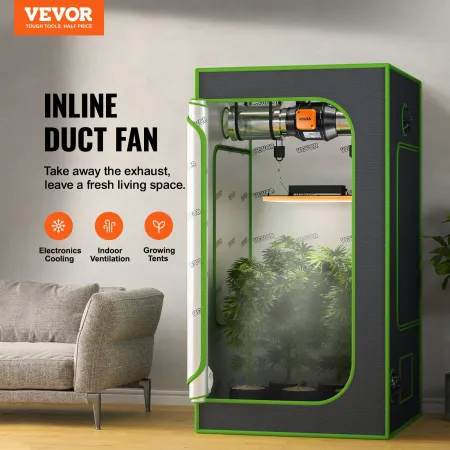 6 tommer inline kanalventilator HVAC udstødning blæser sæt EC