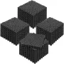 Modular Interlocking Cushion, 50 Pack 30 x 30 cm Splicing Drainage Mats, Soft PVC Interlocking Drainage Floor Tiles, Non-Slip Dr