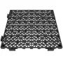 VEVOR Modular Interlocking Cushion, 50 Pack 30 x 30 cm Splicing Drainage Mats, Soft PVC Interlocking Drainage Floor Tiles, Non-S