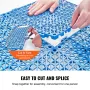 VEVOR Modular Interlocking Cushion, 50 Pack 30 x 30 cm Splicing Drainage Mats, Soft PVC Interlocking Drainage Floor Tiles, Non-S