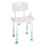 VEVOR Shower Chair, Shower Seat with Back, Adjustable Height Shower Stool, Shower Chair for Inside Shower Bathtub, Non-slip Bath