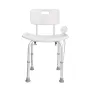 VEVOR Shower Chair, Shower Seat with Back, Adjustable Height Shower Stool, Shower Chair for Inside Shower Bathtub, Non-slip Bath