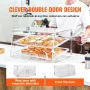 Pastry Display Case, 2-Etagers Commercial Border Top Bagery