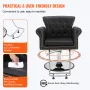 Salon Chair, Barber Chair for Hair Stylist, Styling Chair with Heavy Duty Hydraulic Pump, 360° Swivel Hair Salon Chair with Foot