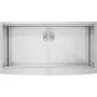 Farmhouse Kitchen Sink, 304 Stainless Steel Drop-In Sinks, Top Mount Single Bowl Basin with Ledge & Accessories, Household Dishw