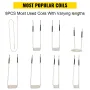VEVOR Induction Heater Coil Kit 8PCS Most Used Induction Heater Coils with Varying Lengths, Heat Resistant Induction Heater Tool