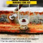 Induction Heater Coil Kit 8PCS Most Used Induction Heater Coils with Varying Lengths, Heat Resistant Induction Heater Tool with 