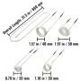 Induction Heater Coil Kit 8PCS Most Used Induction Heater Coils with Varying Lengths, Heat Resistant Induction Heater Tool with 