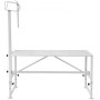 Livestock Stand Goat Trimming Stand 21"-33" Height 47x23 in Tabletop White