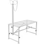 Livestock Stand Goat Trimming Stand 21"-33" Height 47x23 in Tabletop White