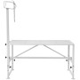 Livestock Stand Goat Trimming Stand 21"-33" Height 47x23 in Tabletop White