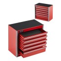 Tool Box 8.6-inch Portable Metal Tool Box 5 Drawers Tool Organizer Red