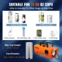 Krus varmepresse tumbler varmepressemaskine sublimering blanks