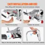 Hydraulic Lift Table Cart, 500lbs Capacity 28.5" Lifting Height, Manual Single Scissor Lift Table with 4 Wheels and Non-slip Pad
