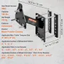 Spare Tire Carrier, Trailer Spare Tire Mount, 72.6 kg Capacity, Utility Trailer Accessories Fits Most 4 & 5 & 6 & 8 Lugs Wheels 