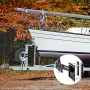 Spare Tire Carrier, Trailer Spare Tire Mount, 72.6 kg Capacity, Utility Trailer Accessories Fits Most 4 & 5 & 6 & 8 Lugs Wheels 