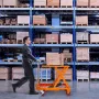 Hydraulic Lift Table Cart, 330lbs Capacity 28.5" Lifting Height, Manual Single Scissor Lift Table with 4 Wheels and Non-slip Pad