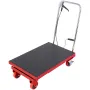 VEVOR Hydraulic Lift Table Cart, 500lbs Capacity 28.5" Lifting Height, Manual Single Scissor Lift Table with 4 Wheels and Non-sl