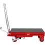 VEVOR Hydraulic Lift Table Cart, 500lbs Capacity 28.5" Lifting Height, Manual Single Scissor Lift Table with 4 Wheels and Non-sl