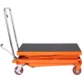 VEVOR Hydraulic Lift Table Cart, 770lbs Capacity 59" Lifting Height, Manual Double Scissor Lift Table with 4 Wheels and Non-slip