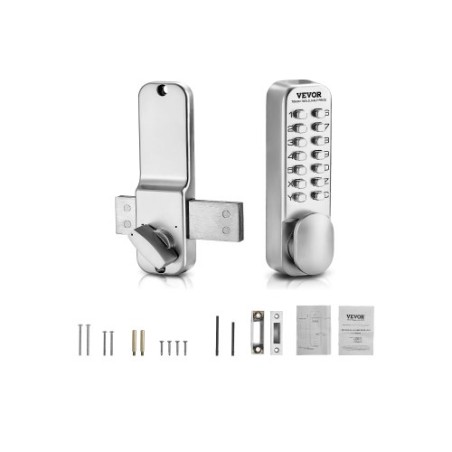 Mekanisk nøglefri indgangsdørlås 14 Key Mechanical Door Lock Single-Side