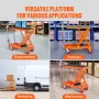 Hydraulic Lift Table Cart, 500lbs Capacity 28.5" Lifting Height, Manual Single Scissor Lift Table with 4 Wheels and Non-slip Pad