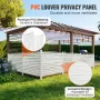 48" W x 48" H Vinyl Privacy Fence Panels, Air Conditioner Fence, Outdoor Privacy Screens for Trash Can, Pool Equipment Enclosure