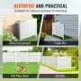 48" B x 48" H Vinyl Privacy Hegn Paneler, Air Conditioner Hegn