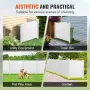 Outdoor Privacy Screens, 50" W x 50" H Air Conditioner Fence, Pool Equipment Enclosure, Horizontal Vinyl Privacy Fence, Perfect 