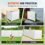 Outdoor Privacy Screens, 50" W x 50" H Air Conditioner Fence, Pool Equipment Enclosure, Horizontal Vinyl Privacy Fence, Perfect 