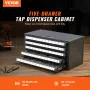 VEVOR Tap Dispenser Cabinet, Five-Drawer Tap Organizer Cabinet for 2-56-12-28 Steel Tap Dispenser Organizer Cabinet with Labels,