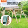 VEVOR A-Frame Middle Swing Set Brackets, Heavy Duty Carbon Steel Swing Set Hardware with Mounting Hardware, DIY Swing Set Bracke