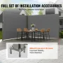 Retractable Side Awning, 79''x 236'' Outdoor Privacy Screen, 180g Polyester Water-proof Retractable Patio Screen, UV 30+ Room Di
