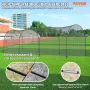 VEVOR Baseball Batting Cage, Softball and Baseball Batting Cage Net and Frame, Practice Portable Cage Net with Carry Bag, Heavy 