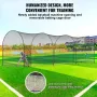 VEVOR Baseball Batting Cage, Softball og Baseball Batting Cage Net og ramme, øve bærbart burnet med bæretaske, tungt
