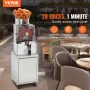 VEVOR kommerciel appelsinjuicer, 120W automatisk fodringsjuicepresser med vandhane, rustfrit stål juicer 25 appelsiner