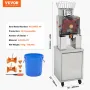 VEVOR kommerciel appelsinjuicer, 120W automatisk fodringsjuicepresser med vandhane, rustfrit stål juicer 25 appelsiner